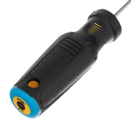 Отвертка SL3х100 мм, CrV, трехкомпонентная рукоятка Denzel 12190 купить в Магнитогорске