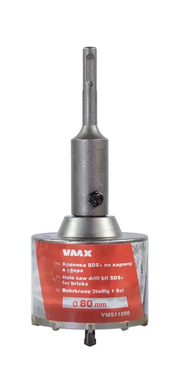Коронка SDS+ ф80 мм по кирпичу в сборе VMX 511050 купить в Магнитогорске