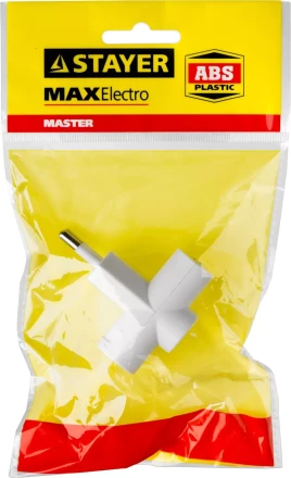 Разветвитель электрический MAXElectro, STAYER 55090-3, 3 гнезда, 6А/220В 55090-3 купить в Магнитогорске
