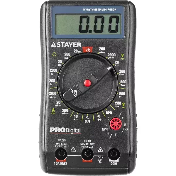 Мультиметр STAYER "PROFESSIONAL" PRODigital цифровой 45310 купить в Магнитогорске