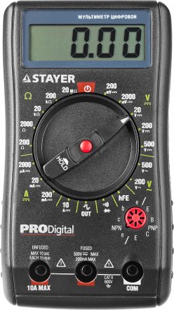 Мультиметр STAYER &quot;PROFESSIONAL&quot; PRODigital цифровой 45310 купить в Магнитогорске