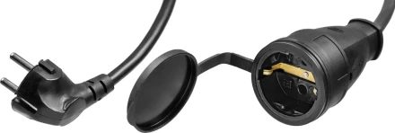 Удлинитель-шнур &quot;ПВС 315-Ш&quot;, 30 м, 3500 Вт, 1 гнездо, IP44, ПВС 3х1,5 мм2, ЗУБР 55020-30 купить в Магнитогорске