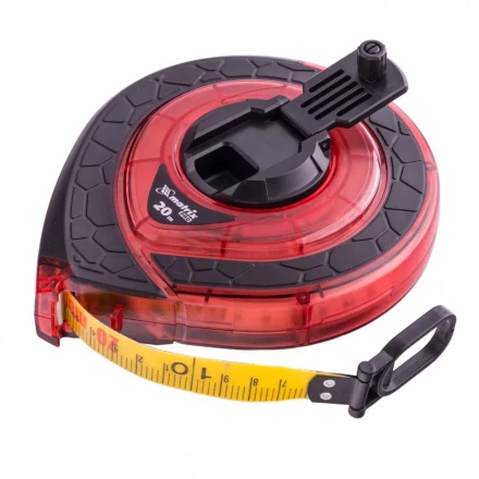 Рулетка геодезическая 20 м х 15 мм закрытый корпус фибергласовая лента двусторонняя шкала Pro Matrix 31270 купить в Магнитогорске