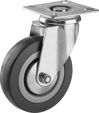 Колеса поворотные из литой резины с полипропиленовым диском серия МАСТЕР купить в Магнитогорске