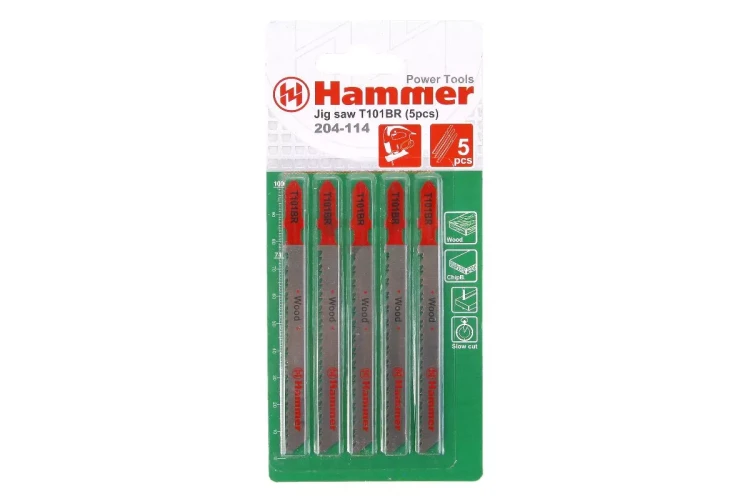 Пилки для лобзика HAMMER JG WD T101BR (5шт.) купить в Магнитогорске