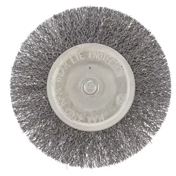 Щетка для дрели 100 мм плоская со шпилькой витая проволока  СИБРТЕХ 744507 купить в Магнитогорске