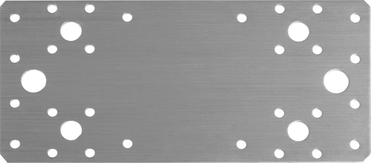 ЗУБР НКП-2.0, 200 x 90 x 2 мм, нержавеющая крепежная пластина, Профессионал (310636-200) купить в Магнитогорске