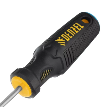 Отвертка SL4х100 мм, CrV, трехкомпонентная рукоятка Denzel 12192 купить в Магнитогорске