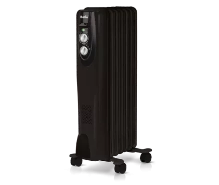 Маслянный радиатор обогреватель электрический BALLU Classic black BOH/CL-07BRN 1500 купить в Магнитогорске