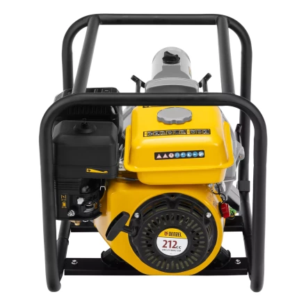 Мотопомпа бензиновая для грязной воды Denzel PX-80D7 99206, 7 л.с., 3&quot;, 1300 л/мин, глуб 8 м,напор 30 м купить в Магнитогорске