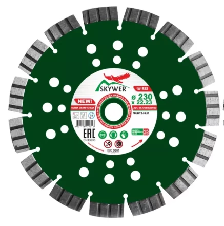 Диск алмазный 1A1RSS ULTRA GRANITE MAX 230*2,6*15*18T*22,23 купить в Магнитогорске