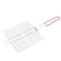 Решетка-гриль 230х230 мм хромированная PVC рукоятка Sparta 69635