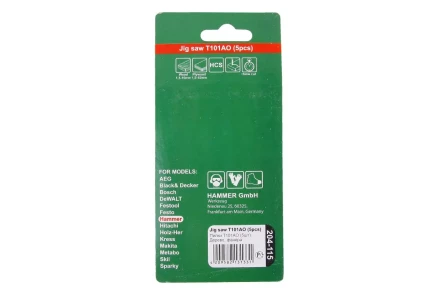 Пилки для лобзика HAMMER JG WD T101AO (5шт.) купить в Магнитогорске