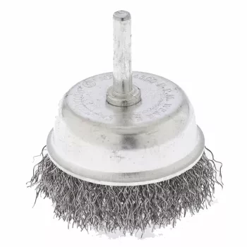 Щетка для дрели 65 мм &quot;чашка&quot; со шпилькой витая проволока  СИБРТЕХ 744777 купить в Магнитогорске