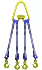 Строп текстильный четырехветвевой 4СТ 1.25 т L=2.5 м SF6 30 мм Звено РТ-3 купить в Магнитогорске