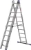 Лестница ЗУБР универсальная, трехсекционная со стабилизатором, 10 ступеней 38831-10 купить в Магнитогорске