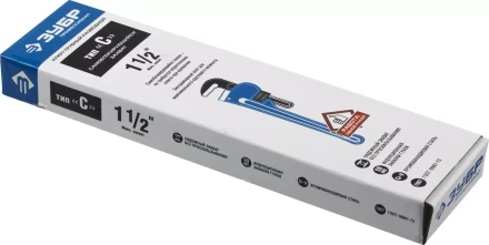 Ключ трубный разводной ЗУБР &quot;ПРОФЕССИОНАЛ&quot;, Сr-V, 300мм / 1,5&quot; 27339-1_z01 купить в Магнитогорске