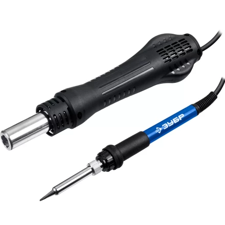ЗУБР ПСР-650, 100 - 500°С, 650 Вт, 2 в 1, ремонтная паяльная станция, Профессионал (55427) купить в Магнитогорске