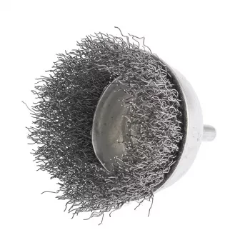 Щетка для дрели 75 мм &quot;чашка&quot; со шпилькой витая проволока  СИБРТЕХ 744787 купить в Магнитогорске