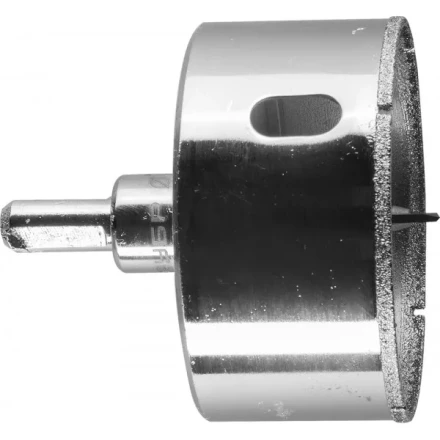 Коронка ЗУБР алмазная в сборе по кафелю, керамике с центрирующим сверлом и имбусовым ключом, зерно 60, 68мм 29850-68 купить в Магнитогорске