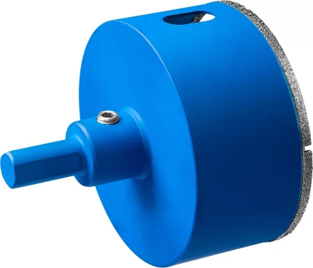 Коронка ЗУБР алмазная в сборе по кафелю, керамике с центрирующим сверлом и имбусовым ключом, зерно 60, 68мм 29850-68 купить в Магнитогорске