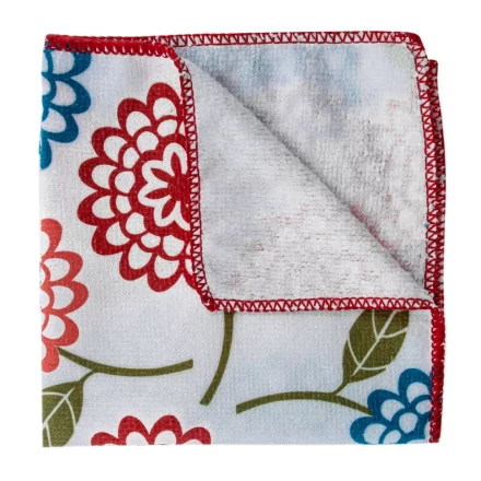 Салфетка из микрофибры универсальная Home Palisad 923435, 300 х 300 мм, с цветами купить в Магнитогорске