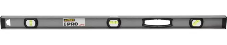 Уровень STAYER "PROFESSIONAL" I-PROLevel, усилен рельс с ручками, утолщен особопрочн профиль, точность 1мм/м, 3 ампулы, 100см 3477-100 купить в Магнитогорске