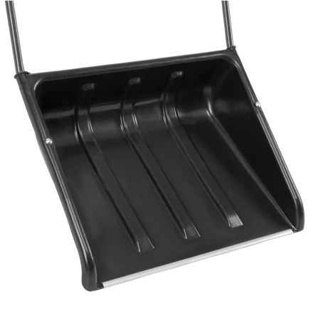 Движок для уборки снега пластиковый Сибртех, 570 х 470 х 1300 мм, стальная рукоятка, Россия, 615925 купить в Магнитогорске