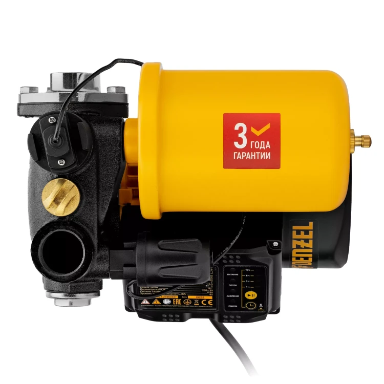 Насосная станция Denzel PS500C, 500 Вт, напор 35 м, 2200 л/ч, ресивер 2 л, блок управления 97249 купить в Магнитогорске