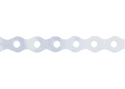 Лента перфорированная вентиляционная &quot;волна&quot; 0,55 мм LP VLN 1,2 см х 25 м цинк СИБРТЕХ 46552 купить в Магнитогорске