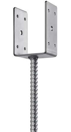 ЗУБР ОС-U, 81 x 120 x 60 мм, U-образное основание столба (310286-080) купить в Магнитогорске