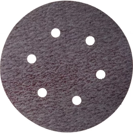 Круг шлифовальный URAGAN &quot;Универсальный с покрытием стеарата цинка&quot; на липучке, 6 отверстий, P320, 150мм, 5шт 907-43113-320-05 купить в Магнитогорске