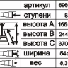 Стремянка стальная "Энкор" 8 ступеней 69665 купить в Магнитогорске