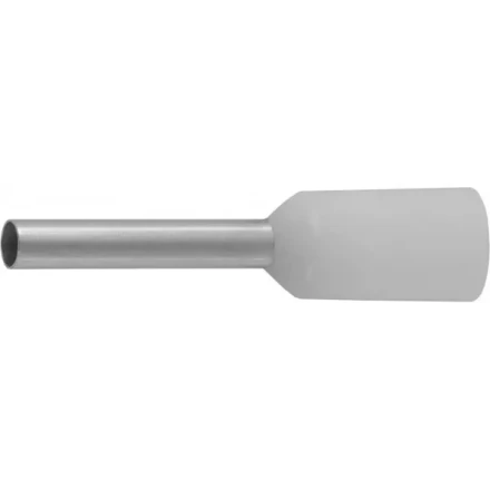 Наконечник СВЕТОЗАР штыревой, изолированный, для многожильного кабеля, белый, 0,75 мм2, 25шт 49400-07 купить в Магнитогорске