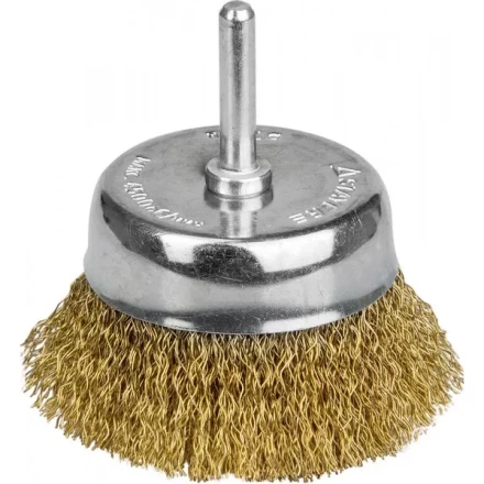 STAYER &quot;PROFESSIONAL&quot;. Щетка чашечная для дрели, витая стальная латунированная проволока 0,3мм, 63мм 35117-063_z01 купить в Магнитогорске