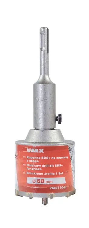 Коронка SDS+ ф68 мм по кирпичу в сборе VMX 511047 купить в Магнитогорске