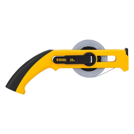 Рулетка геодезическая Denzel 20 м х 13 мм, открытый корпус, металлическая лента, 31490 купить в Магнитогорске