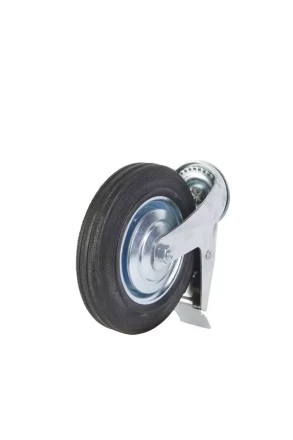 Колесо поворотное SCtB 80 200 мм резина с болтом и тормозом (F) 1027181 купить в Магнитогорске