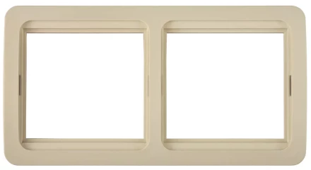 Панель СВЕТОЗАР &quot;ГАММА&quot; двойная горизонтальная, цвет бежевый SV-54146-B купить в Магнитогорске