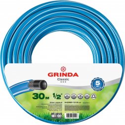 Шланг GRINDA CLASSIC поливочный, 25 атм., армированный, 3-х слойный, 1/2&quot;х30м 8-429001-1/2-30_z02