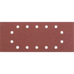 Лист шлифовальный универсальный STAYER &quot;MASTER&quot; на зажимах, 14 отверстий по периметру, для ПШМ, Р120, 115х280мм, 5шт 35469-120