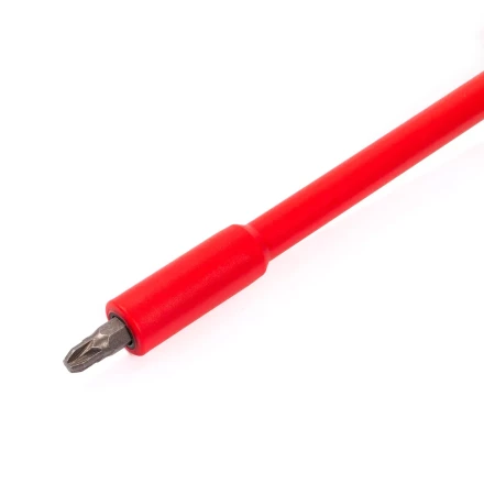 Диэлектрическая отвертка КВТ VDE НИО-2210 со сменными битами S2, профиль SL, PH, PZ, 10 шт. (88928) купить в Магнитогорске