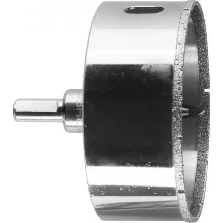 Коронка ЗУБР алмазная в сборе по кафелю, керамике с центрирующим сверлом и имбусовым ключом, зерно 60, 80мм 29850-80 купить в Магнитогорске