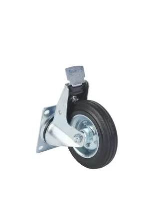 Колесо поворотное усиленное резина SRCB 63 160 мм с тормозом 1027197 купить в Магнитогорске