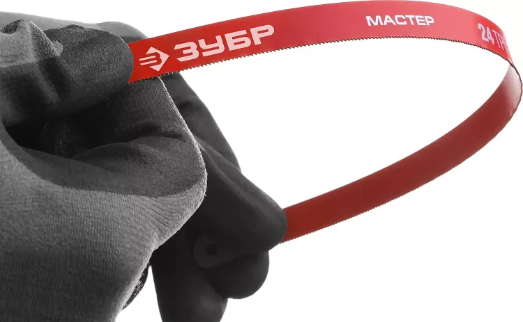 Полотно ЗУБР "МАСТЕР" по металлу 24 TPI  (шаг 1.0мм), Универсальное, 10шт 15853-24-10 купить в Магнитогорске