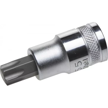 Торцовая бита-головка KRAFTOOL &quot;INDUSTRIE QUALITAT&quot;, материал S2, TORX, сатинированная, 1/2&quot;, Т55 27905-55_z01 купить в Магнитогорске