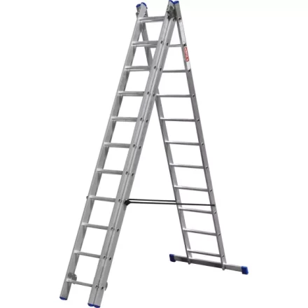 Лестница ЗУБР универсальная, трехсекционная со стабилизатором, 11 ступеней 38831-11 купить в Магнитогорске