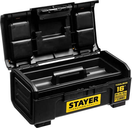 Ящик для инструмента &quot;TOOLBOX-16&quot; пластиковый, STAYER Professional 38167-16 купить в Магнитогорске
