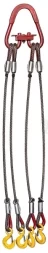 Строп канатный четырехветвевой 4СК 6.3 т L=7 м Звено РТ-3 с кч Гост 2.5 т опрессовка