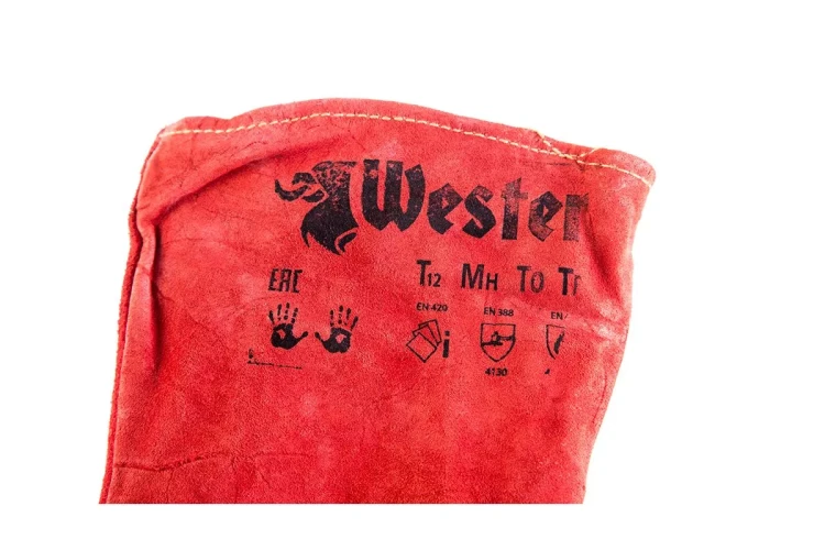 Пятипалые перчатки сварщика WESTER WG01 купить в Магнитогорске